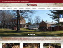 Tablet Screenshot of carrollcountyfarmmuseum.org